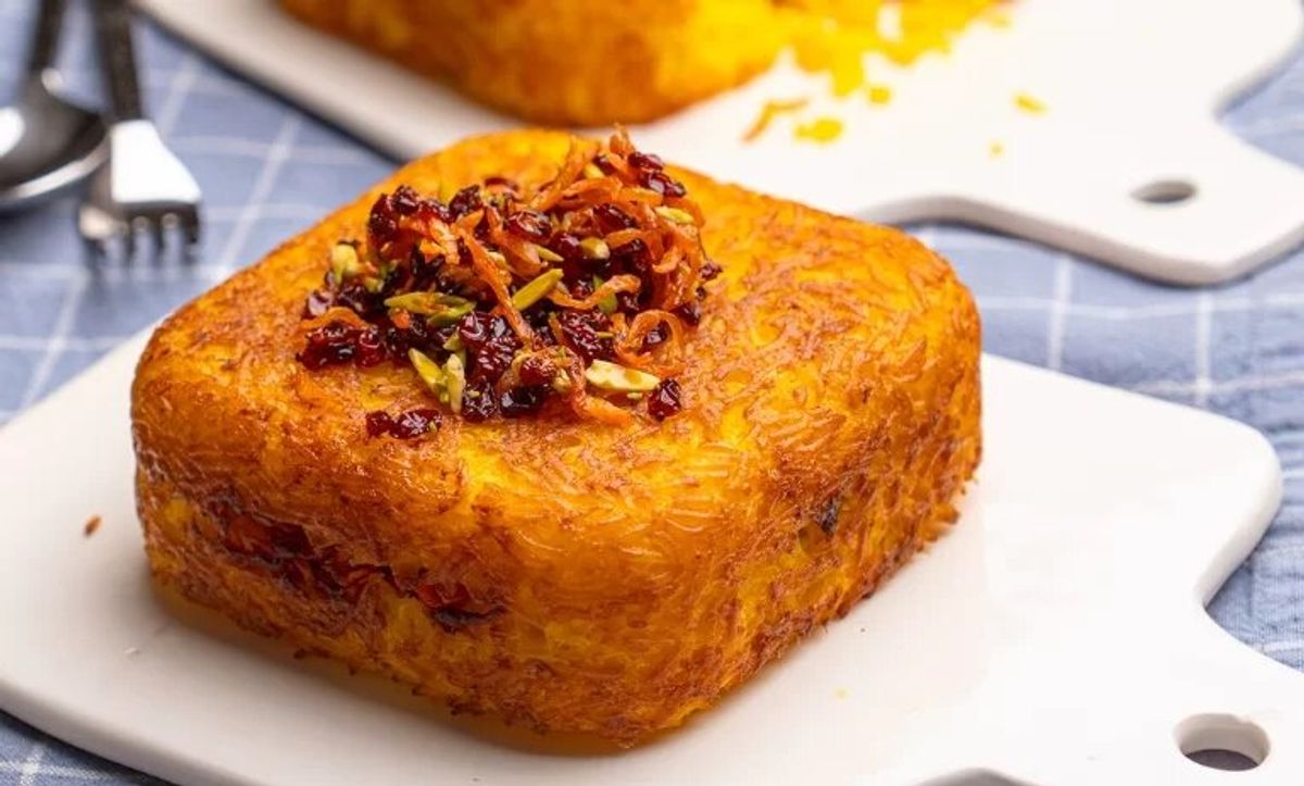 ته چین گوشتی با هویج سرخشده؛ تجربهای مجلسی و خوشطعم برای سفرههای خاص