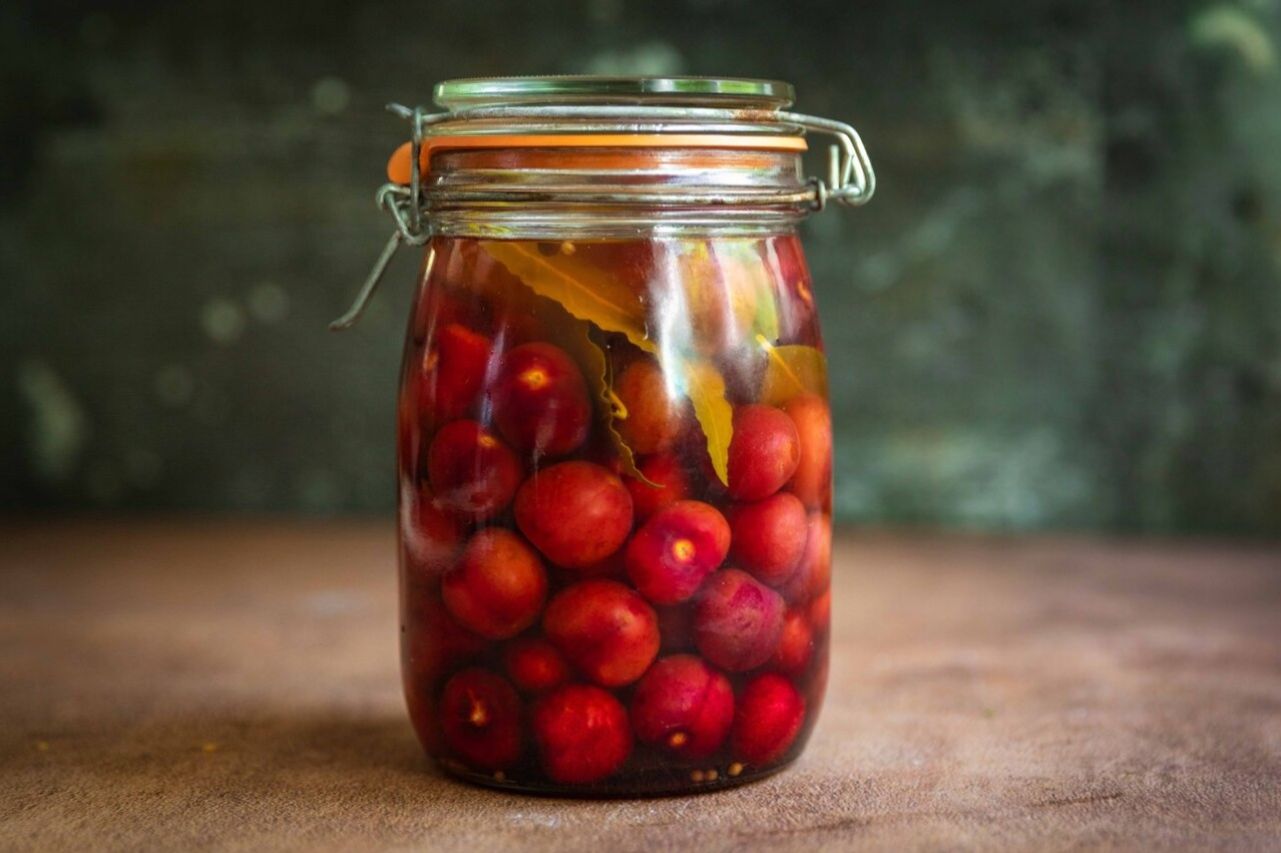 طرز تهیه ترشی گیلاس مجلسی؛ تا فصلشه این ترشی خوشمزه را با روش ساده و راحت درست کن