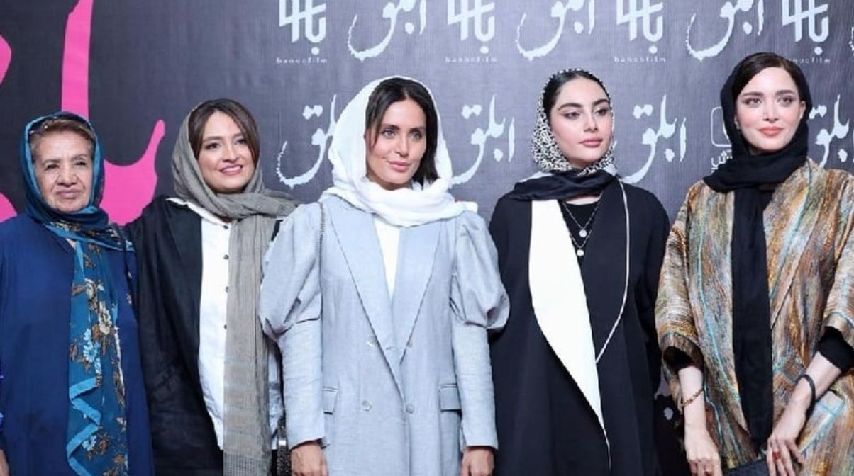 بهنوش طباطبایی و ترلان پروانه در پشت صحنه سریال سووشون+عکس